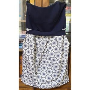 Cynthia by Cynthia Steffe Strapless Navy Dress